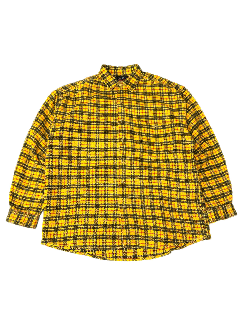 80’s yellow plaid flannel