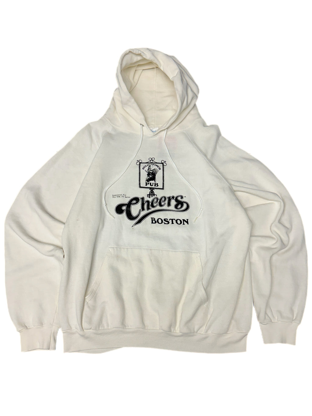 Cheers Boston White Hoodie