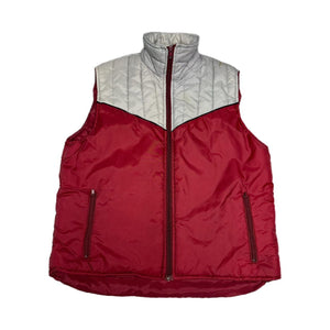 80’s Red and white puffer vest