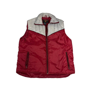 80’s Red and white puffer vest