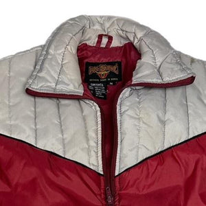 80’s Red and white puffer vest