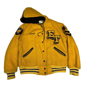 Vintage 80’s Yellow and black varsity jacket